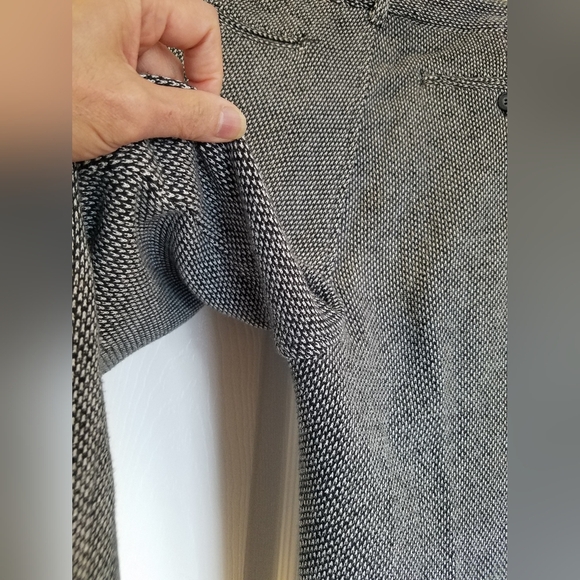 Betabrand Men's Yoga Dress Pants Tweed Like Wide Leg Size 36×32 Gray Black - Picture 7 of 17